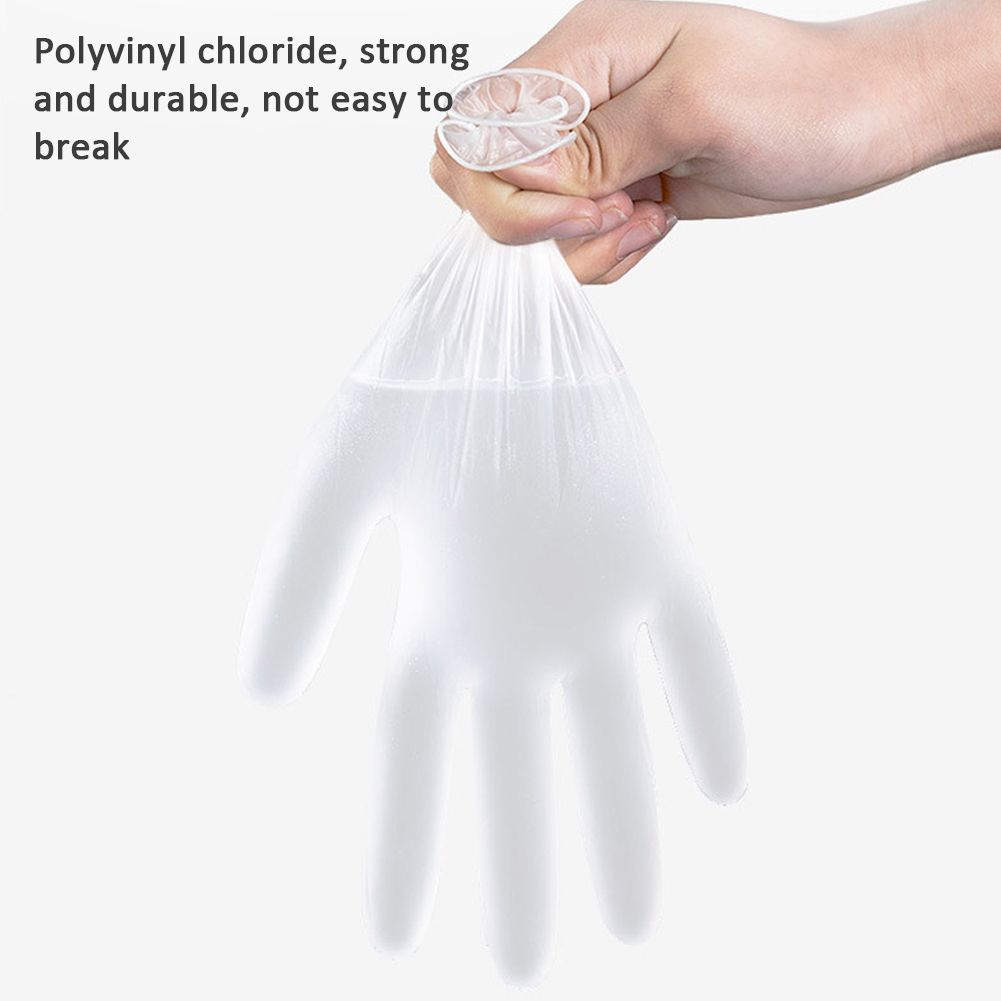100pcs Disposable PVC Gloves High Elastic Gloves for House Cleaning Tattoo view 6