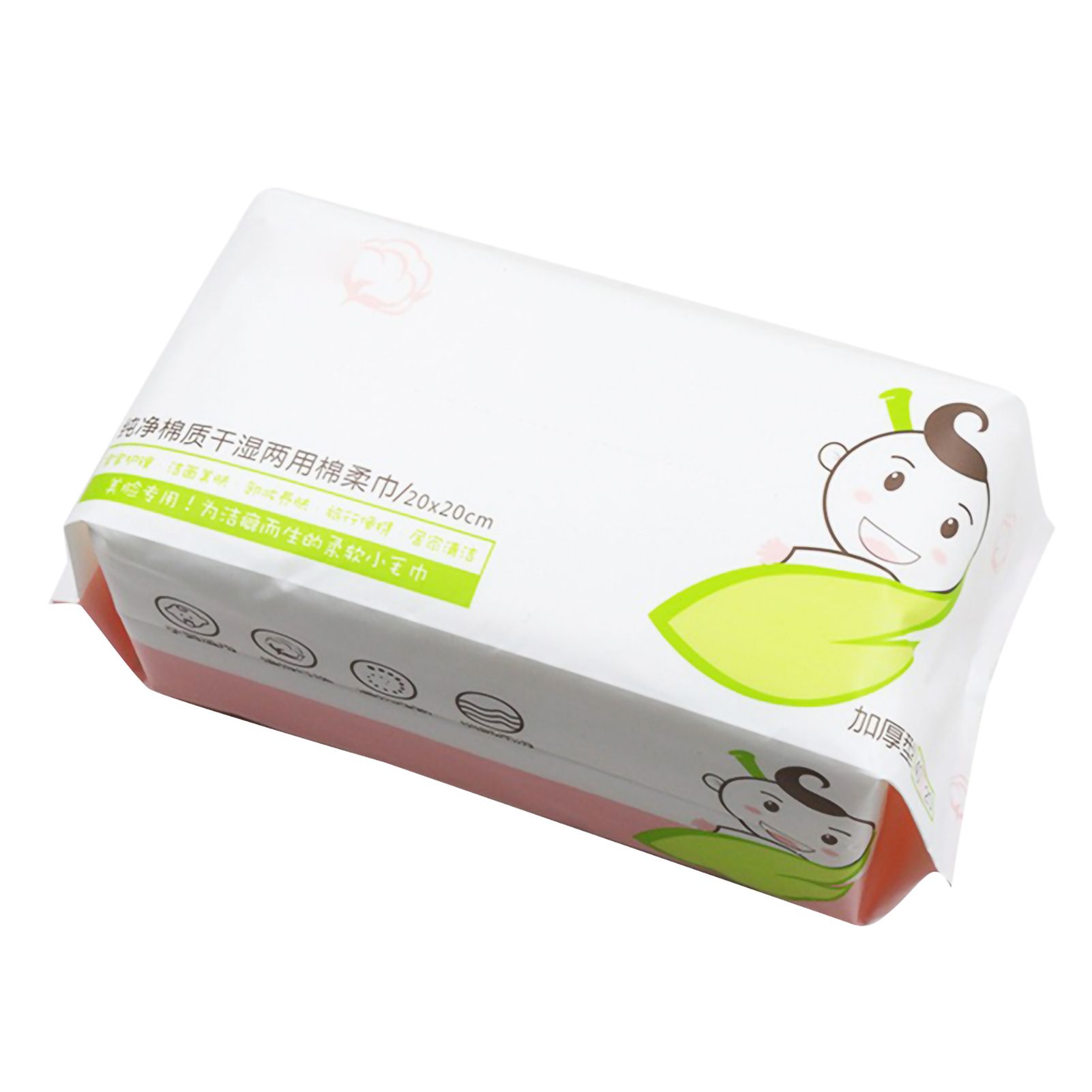 60Pcs Bag Skin Friendly Wet and Dry Dual Use Cotton Tissue Disposable Portable view 4