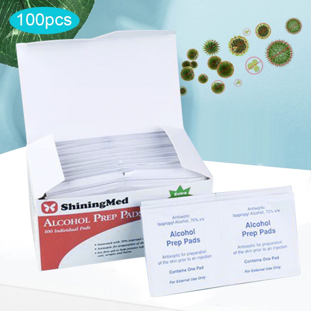 100Pcs Portable Disposable Non Woven Wipe Pad Cleaning Pads Wet Paper view 4