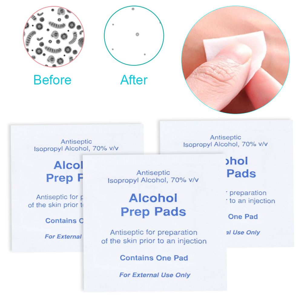 100Pcs Portable Disposable Non Woven Wipe Pad Cleaning Pads Wet Paper view 5