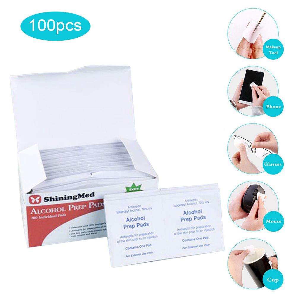 100Pcs Portable Disposable Non Woven Wipe Pad Cleaning Pads Wet Paper view 6