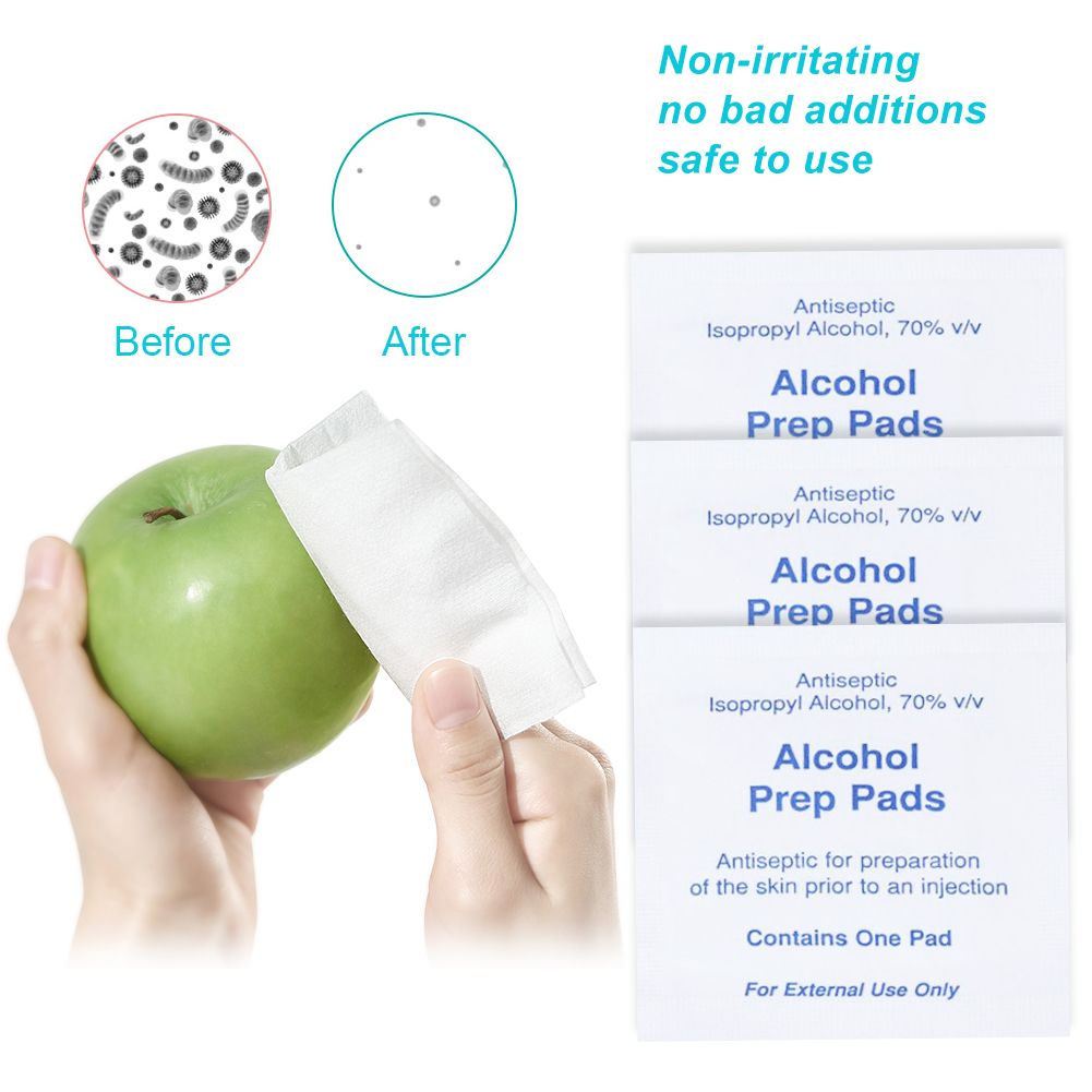 100Pcs Portable Disposable Non Woven Wipe Pad Cleaning Pads Wet Paper view 7