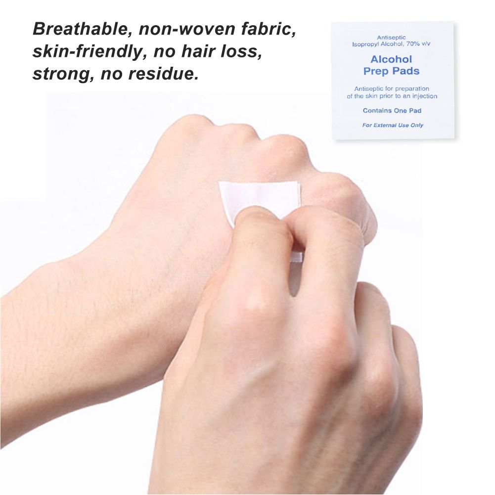 100Pcs Portable Disposable Non Woven Wipe Pad Cleaning Pads Wet Paper view 9