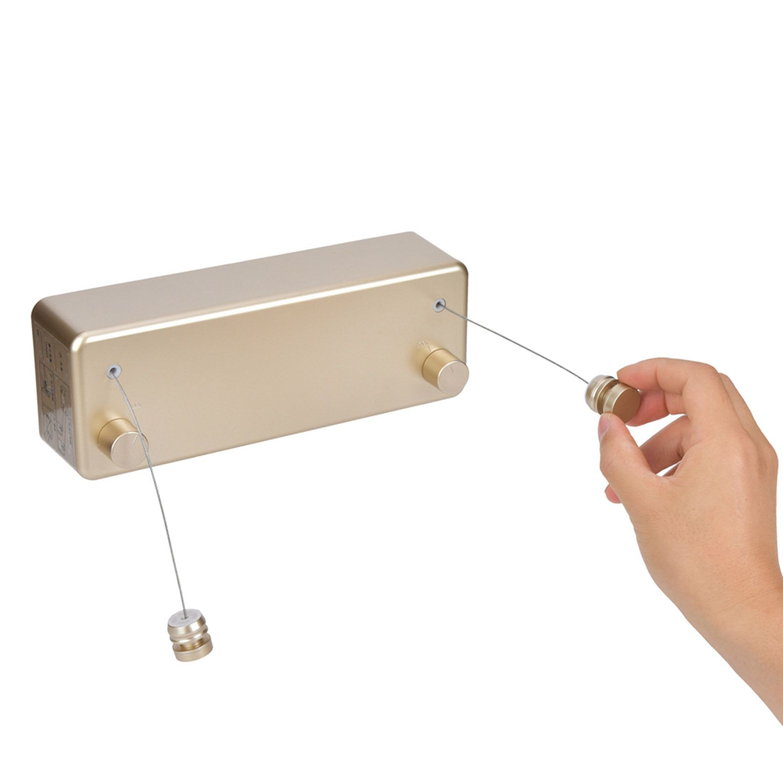 Dual Lines Retractable Clothesline Clothes Drying Line for Indoor Hotel Home view 6