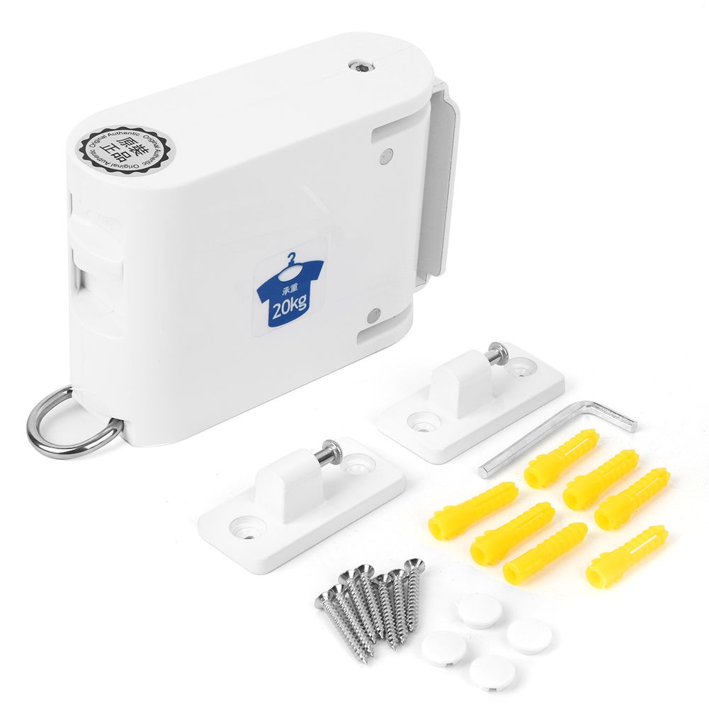 Household Wall Hanging Clothesline Retractable Telescopic Clothes Drying Rack view 2