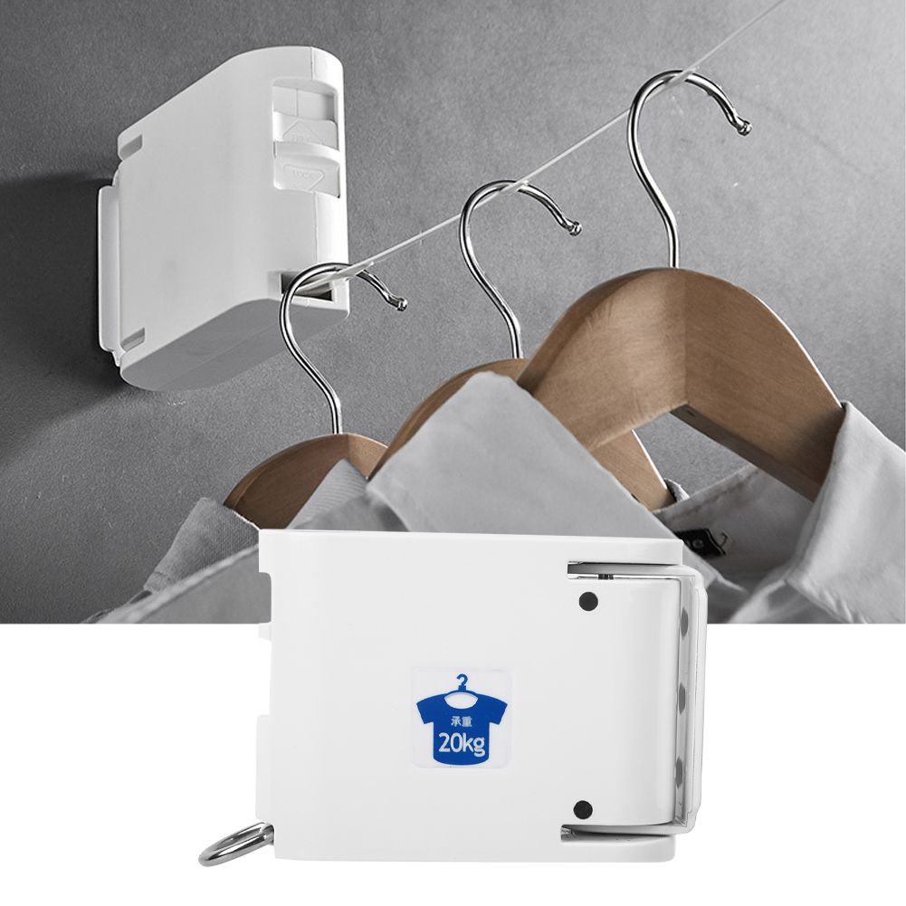 Household Wall Hanging Clothesline Retractable Telescopic Clothes Drying Rack view 5