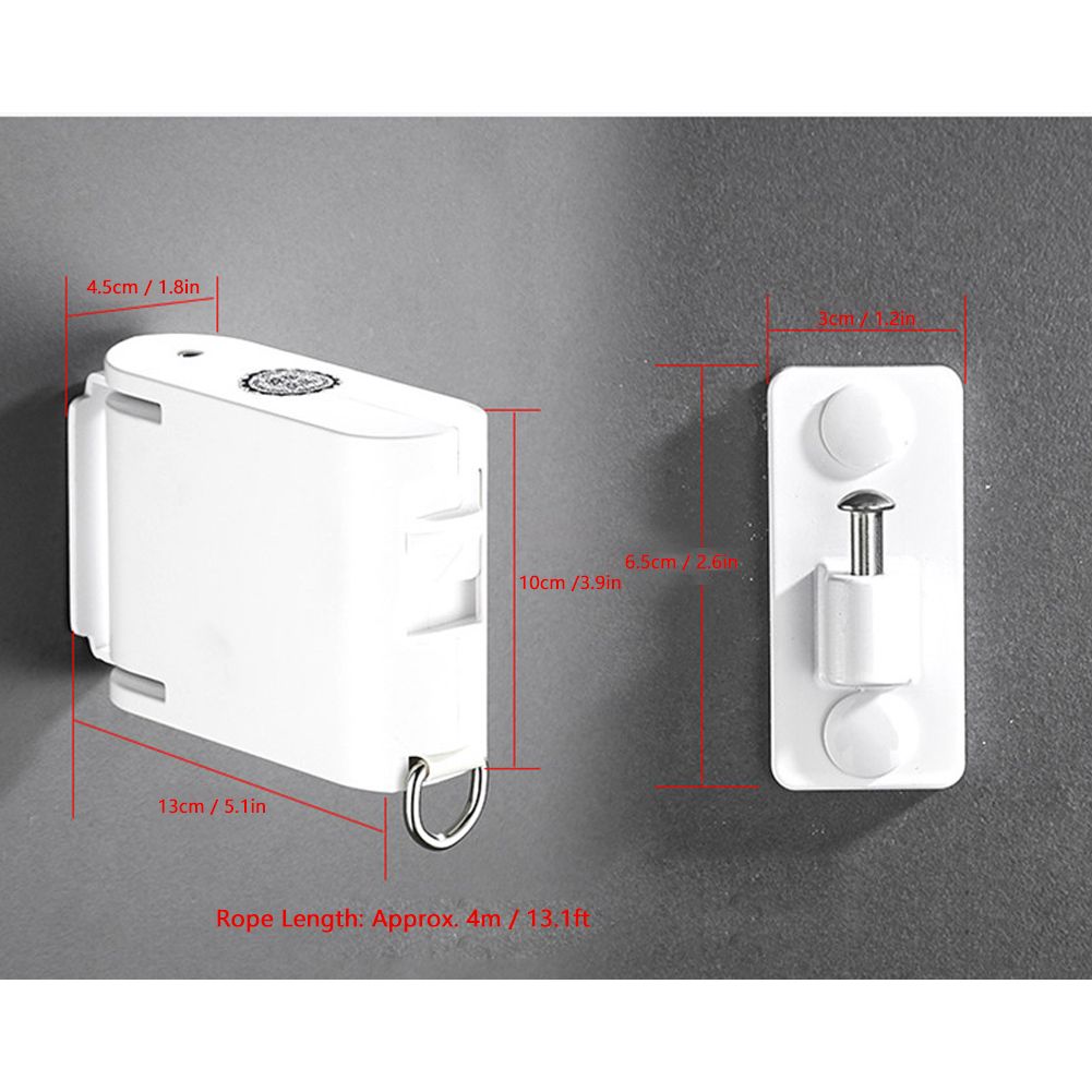Household Wall Hanging Clothesline Retractable Telescopic Clothes Drying Rack view 10