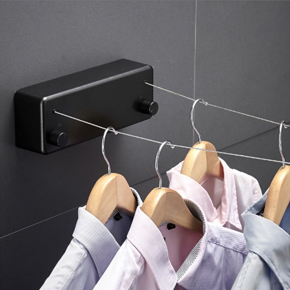 Household Telescopic Clothesline Clothes Drying Laundry Rack Rope for Balcony view 4