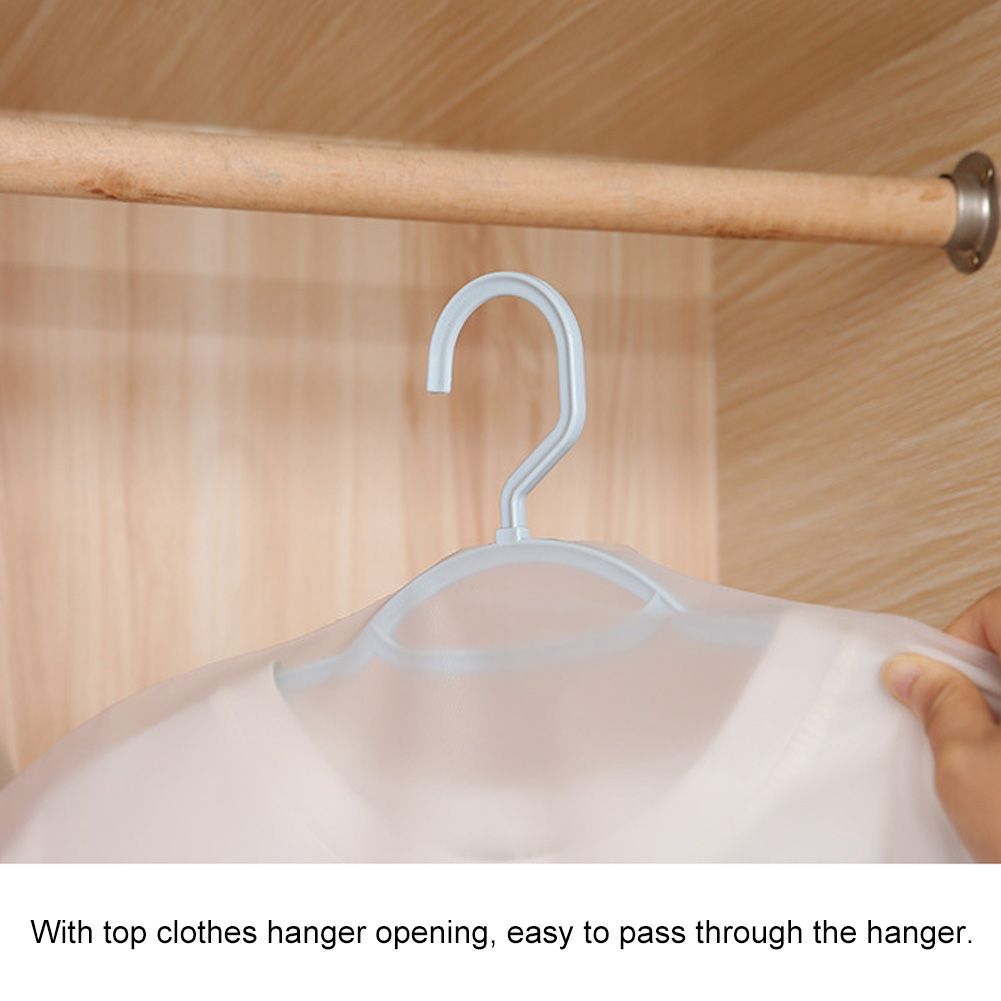 10Pcs Household Hanging Waterproof Clothes Storage Bag Coat Suit Dust Cover view 8