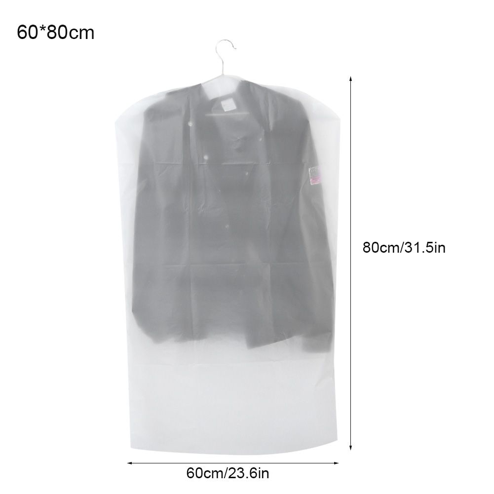 10pcs Hanging Clothes Garment Bag Translucent Suit Overcoat Clothes Dust Cover view 7