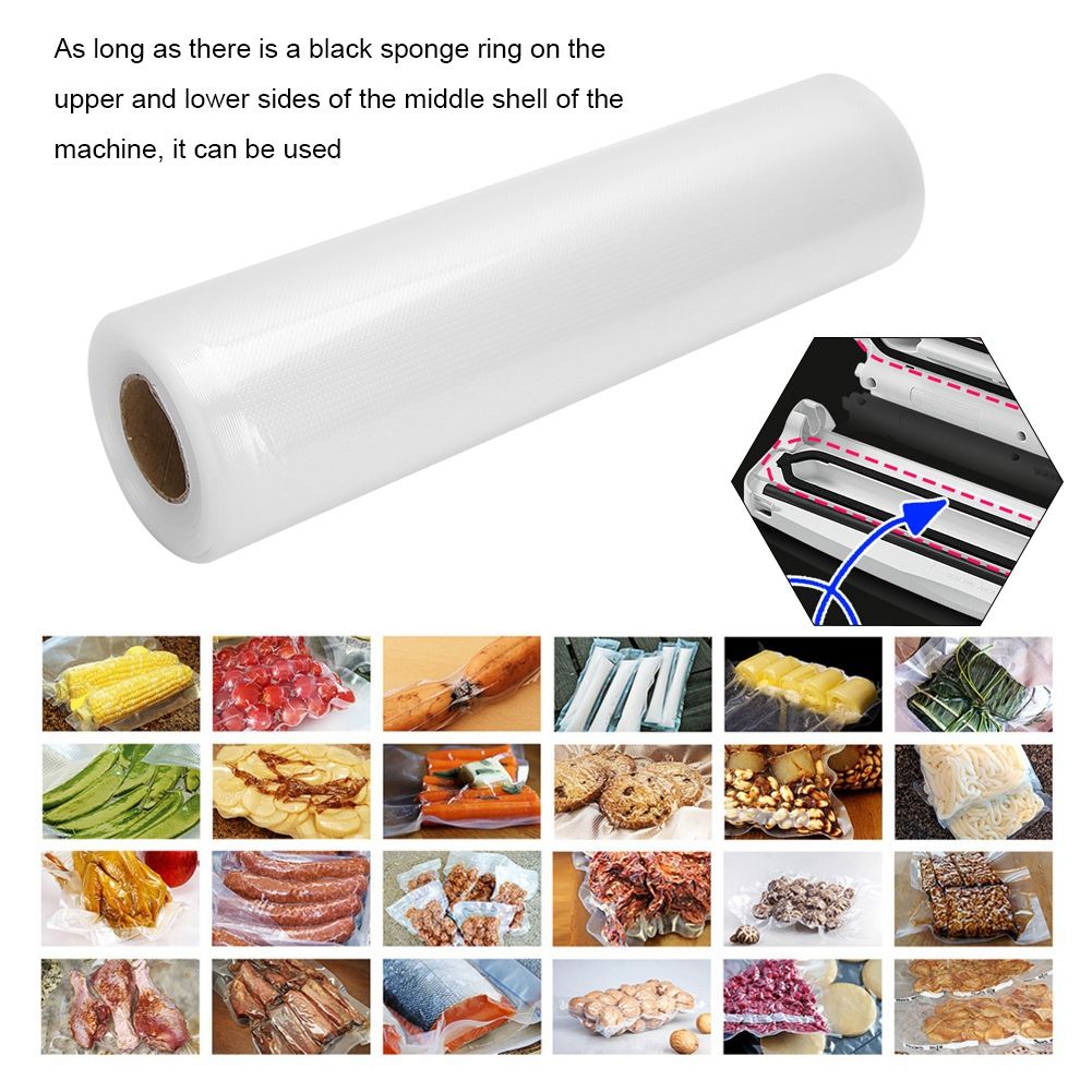 1 Roll of Thick Dot Vacuum Food Sealing Bag Food Sealer Roll Storage Packaging view 10