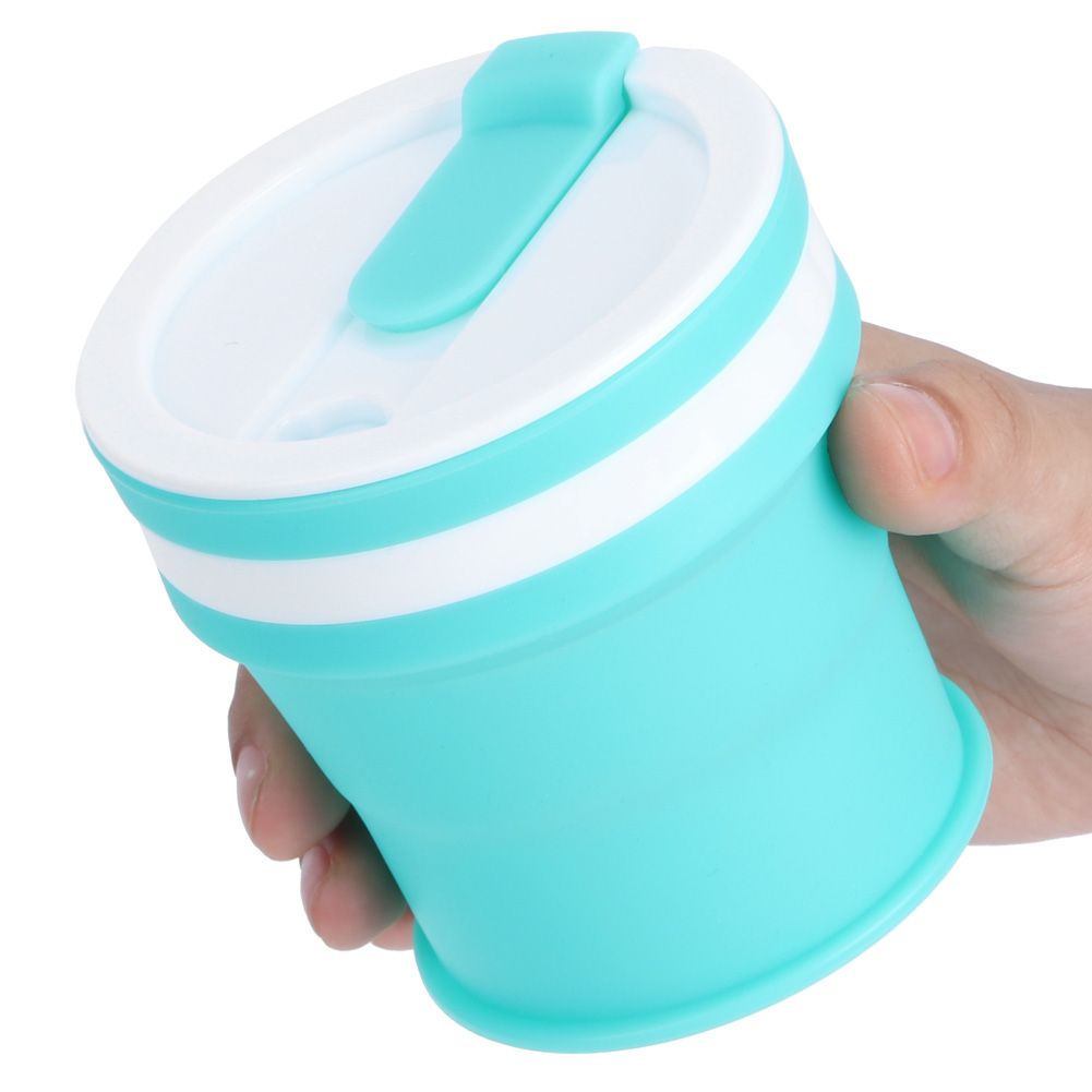 350ml Silicone Folding Cup Portable Collapsible Coffee Cup Mug for Travel Outdoor view 4