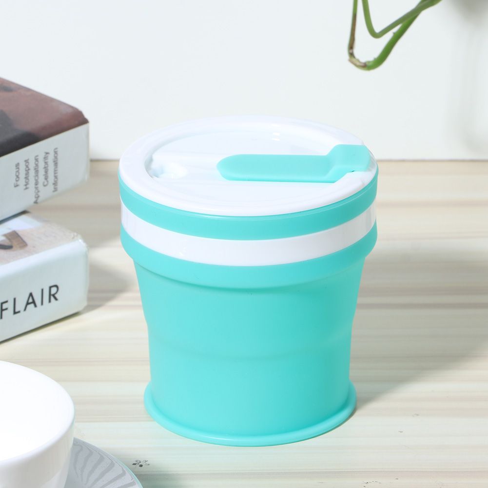 350ml Silicone Folding Cup Portable Collapsible Coffee Cup Mug for Travel Outdoor view 5