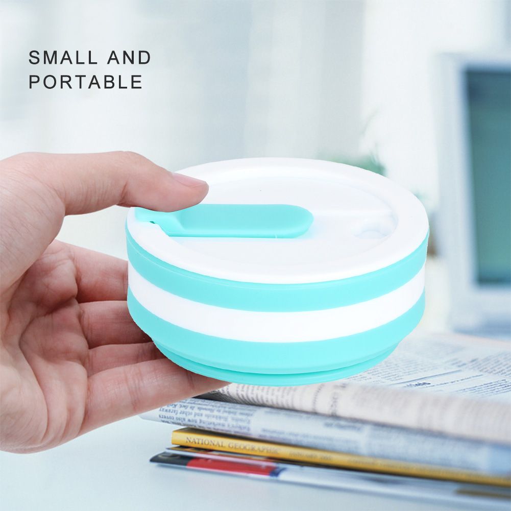 350ml Silicone Folding Cup Portable Collapsible Coffee Cup Mug for Travel Outdoor view 8