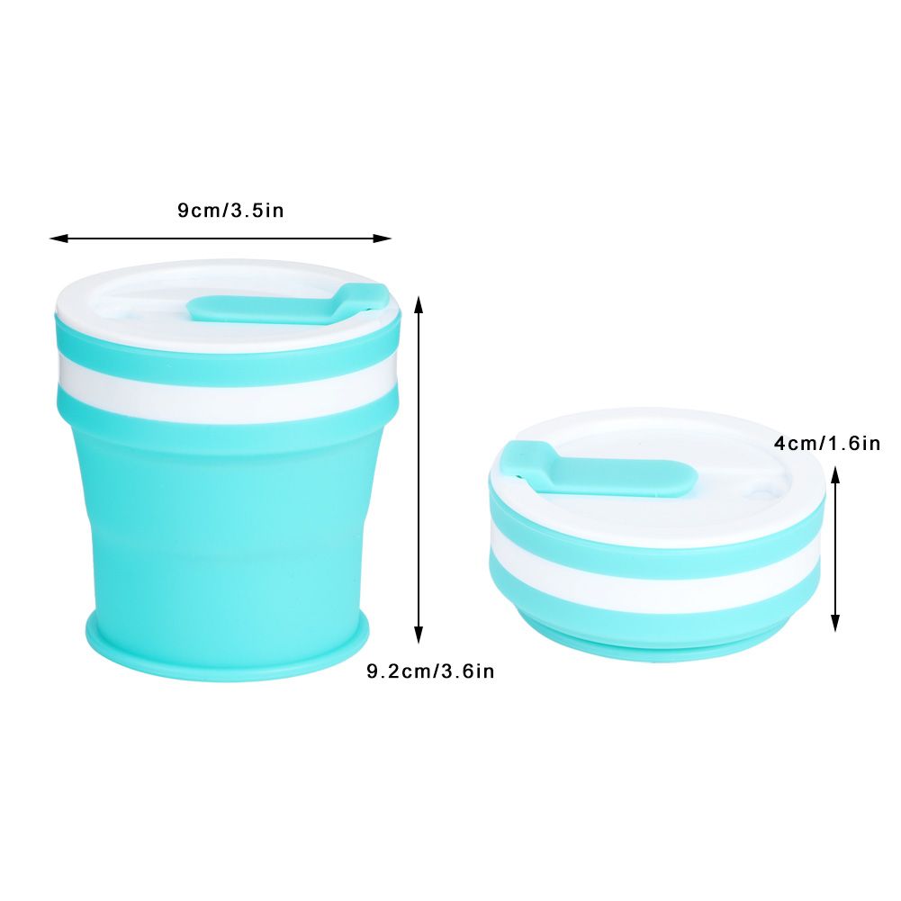350ml Silicone Folding Cup Portable Collapsible Coffee Cup Mug for Travel Outdoor view 12