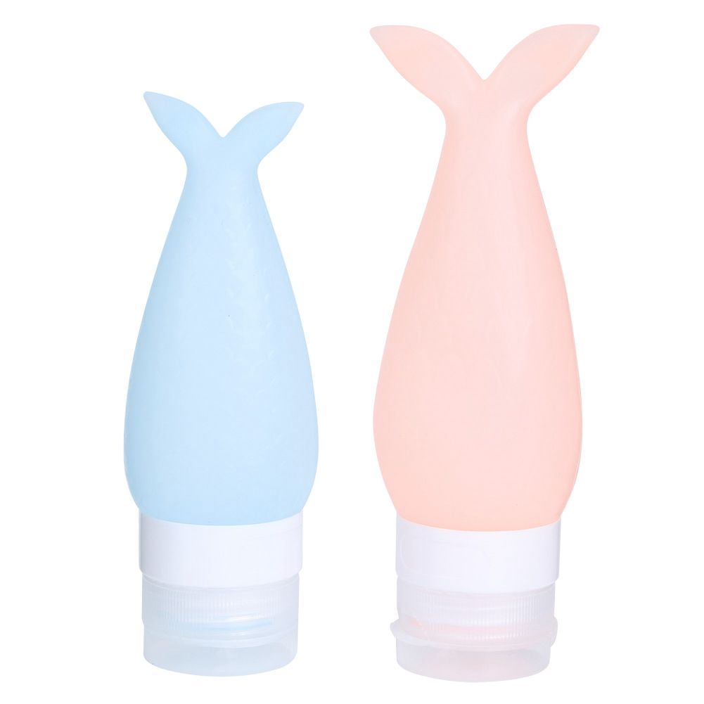 2Pcs Portable Silicone Travel Squeeze Bottle Cosmetics Shower Gel Lotion view 2