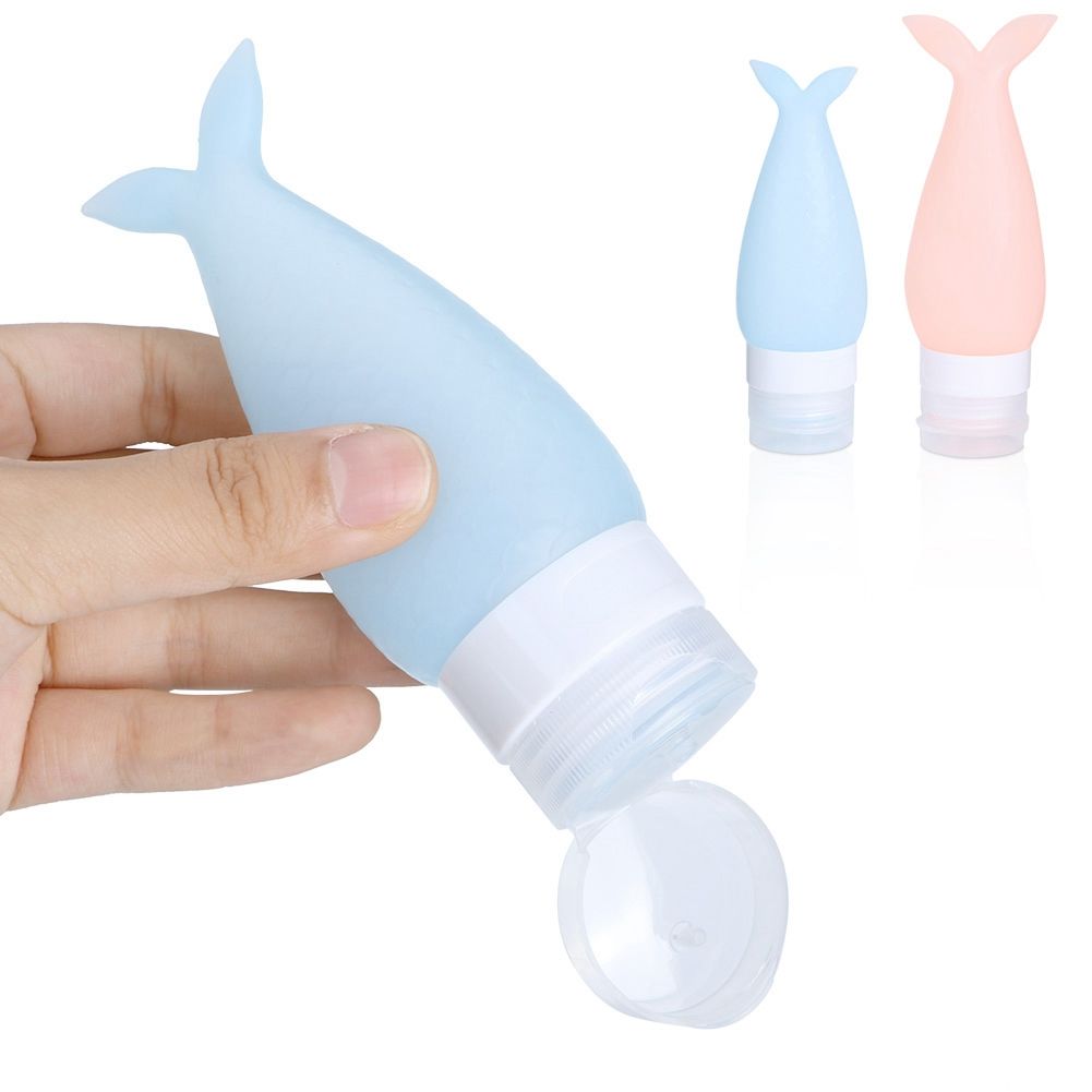 2Pcs Portable Silicone Travel Squeeze Bottle Cosmetics Shower Gel Lotion view 4