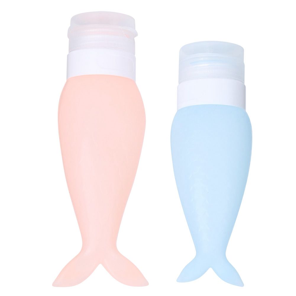 2Pcs Portable Silicone Travel Squeeze Bottle Cosmetics Shower Gel Lotion view 5