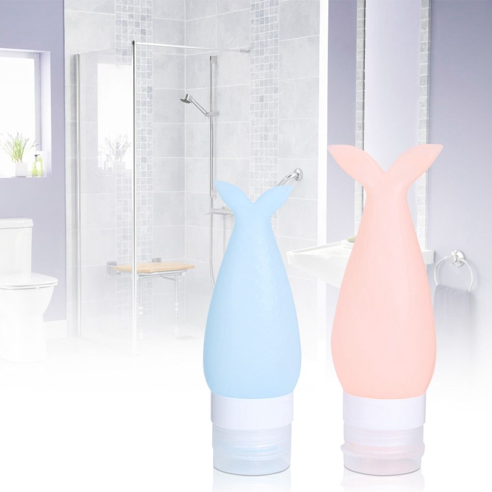 2Pcs Portable Silicone Travel Squeeze Bottle Cosmetics Shower Gel Lotion view 6