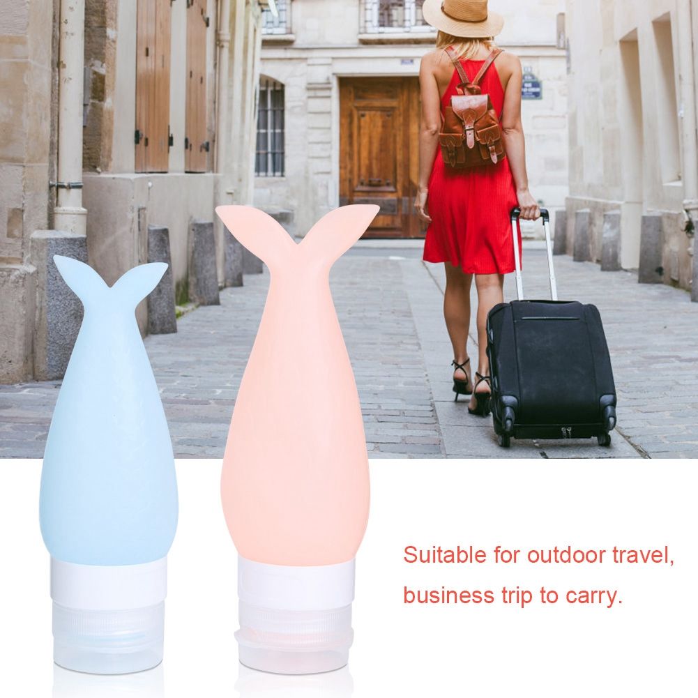 2Pcs Portable Silicone Travel Squeeze Bottle Cosmetics Shower Gel Lotion view 9