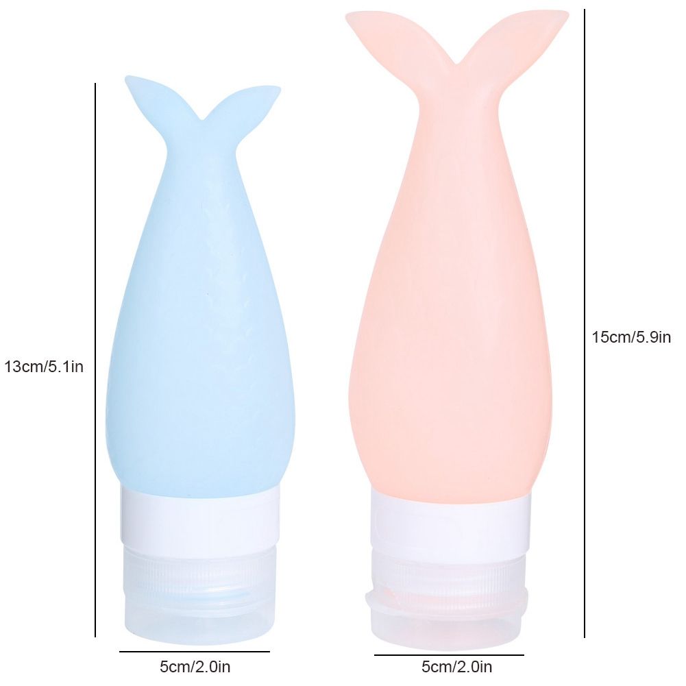 2Pcs Portable Silicone Travel Squeeze Bottle Cosmetics Shower Gel Lotion view 10