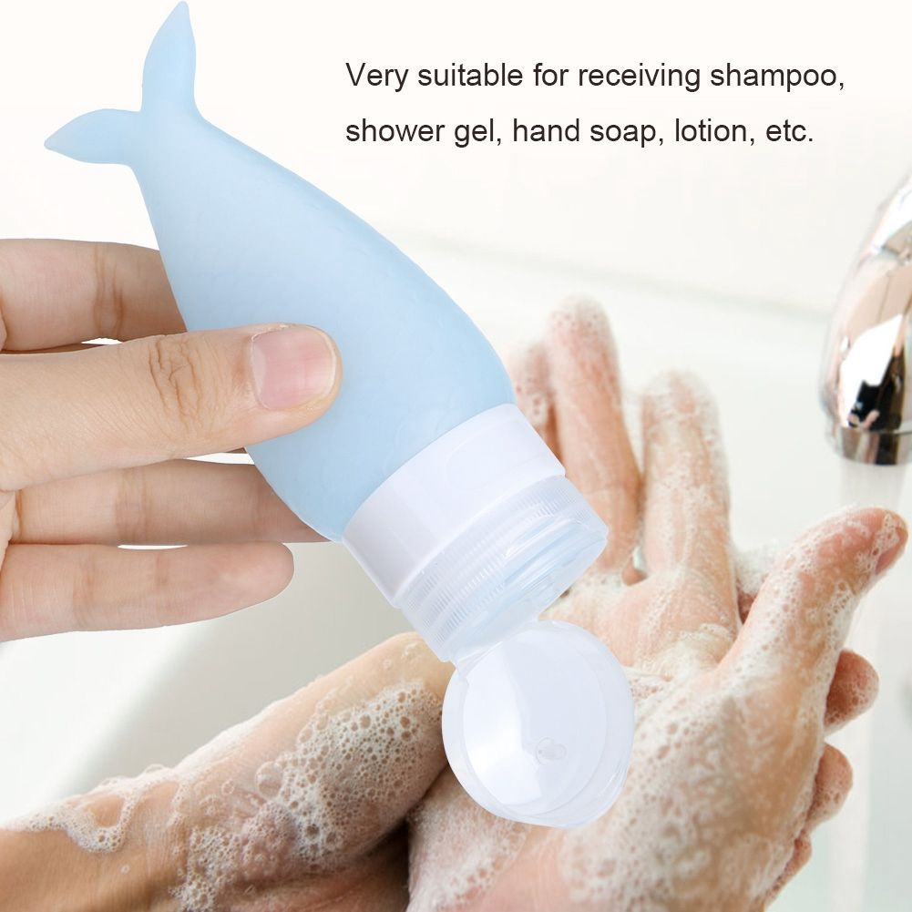 2Pcs Portable Silicone Travel Squeeze Bottle Cosmetics Shower Gel Lotion view 11