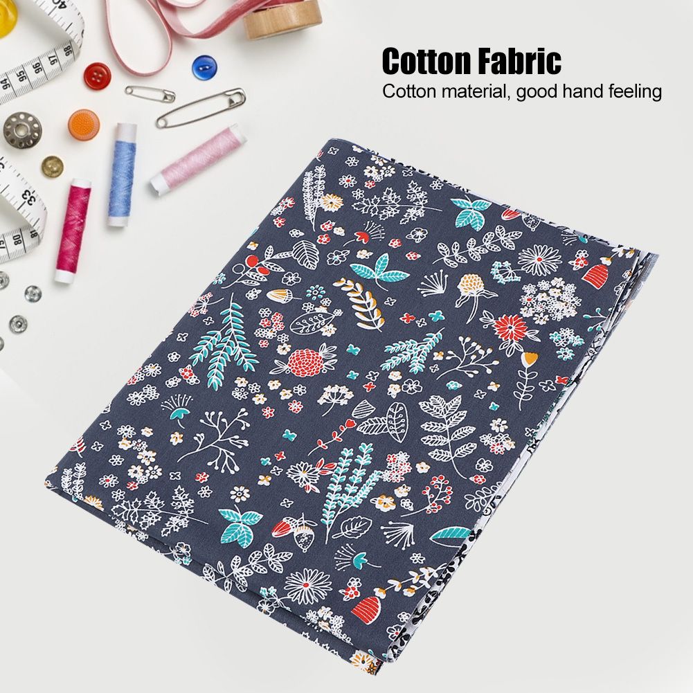 50x40cm 6Pcs Unique Flower Pattern Cotton Cloth Printed Fabric DIY Material view 9