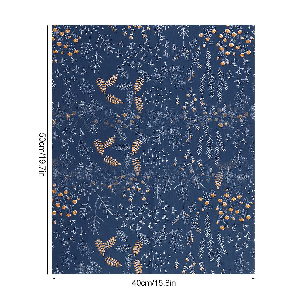 50x40cm 6Pcs Unique Flower Pattern Cotton Cloth Printed Fabric DIY Material view 10