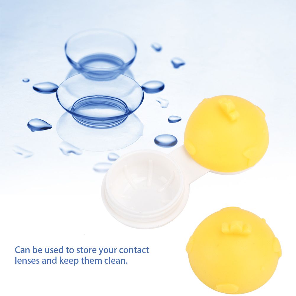 Portable Adorable Animal Shape Contact Lens Case Container Travel Eye Contact view 11
