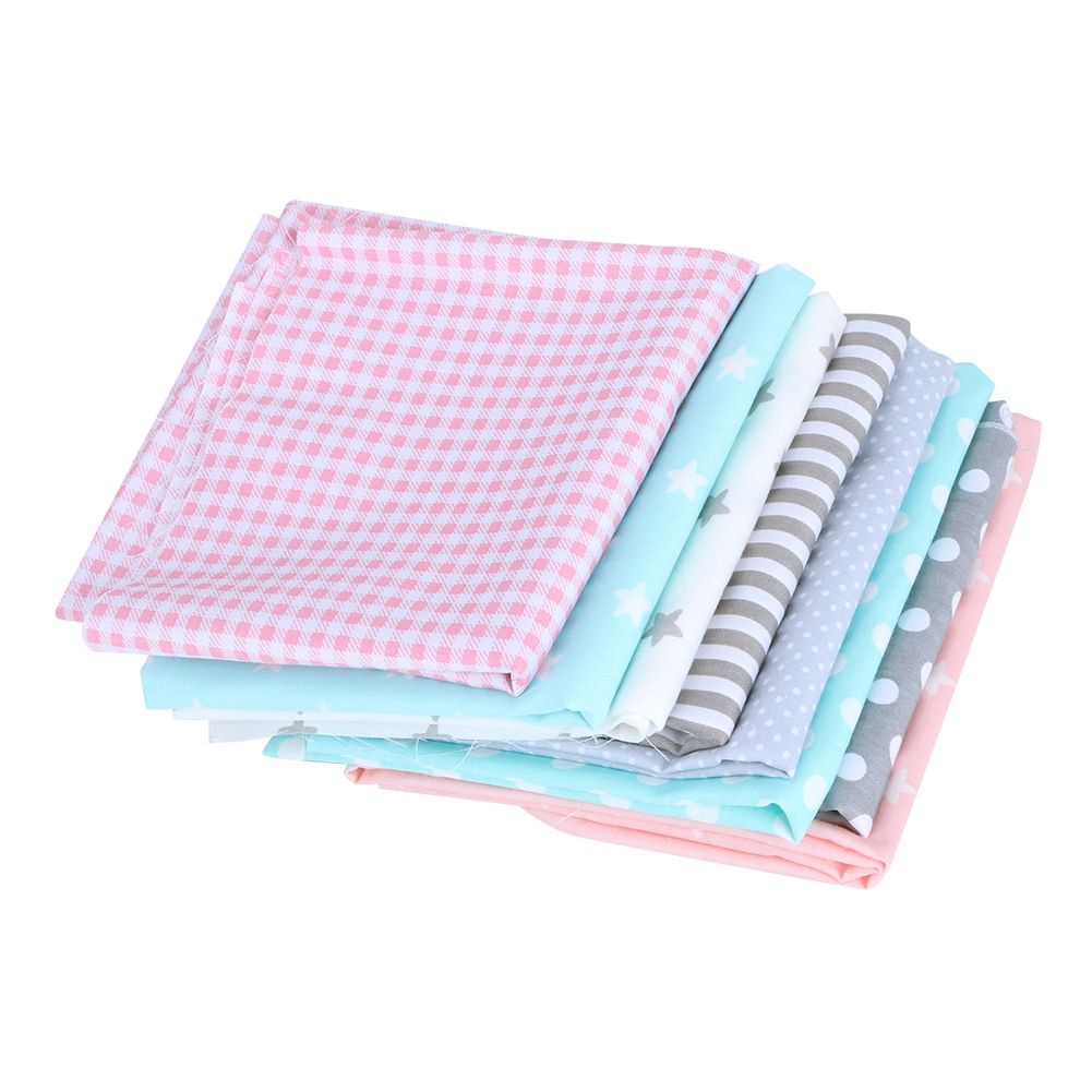50x50cm 8Pcs Unique Star Dot Pattern Cotton Cloth Printed Cotton Fabric DIY view 5