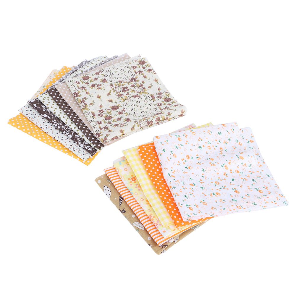 25x25cm 14Pcs Beautiful Unique Cotton Cloth Printed DIY Sewing Cotton Fabric