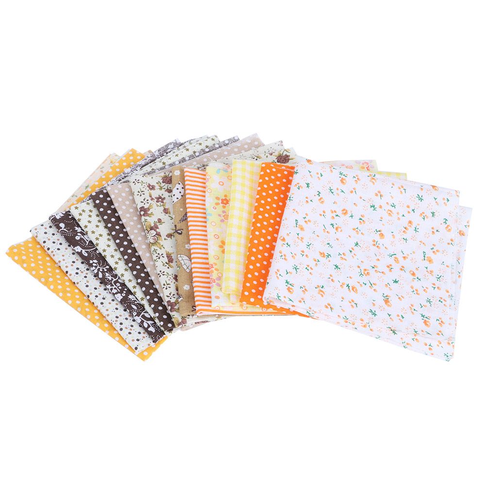 25x25cm 14Pcs Beautiful Unique Cotton Cloth Printed DIY Sewing Cotton Fabric view 2