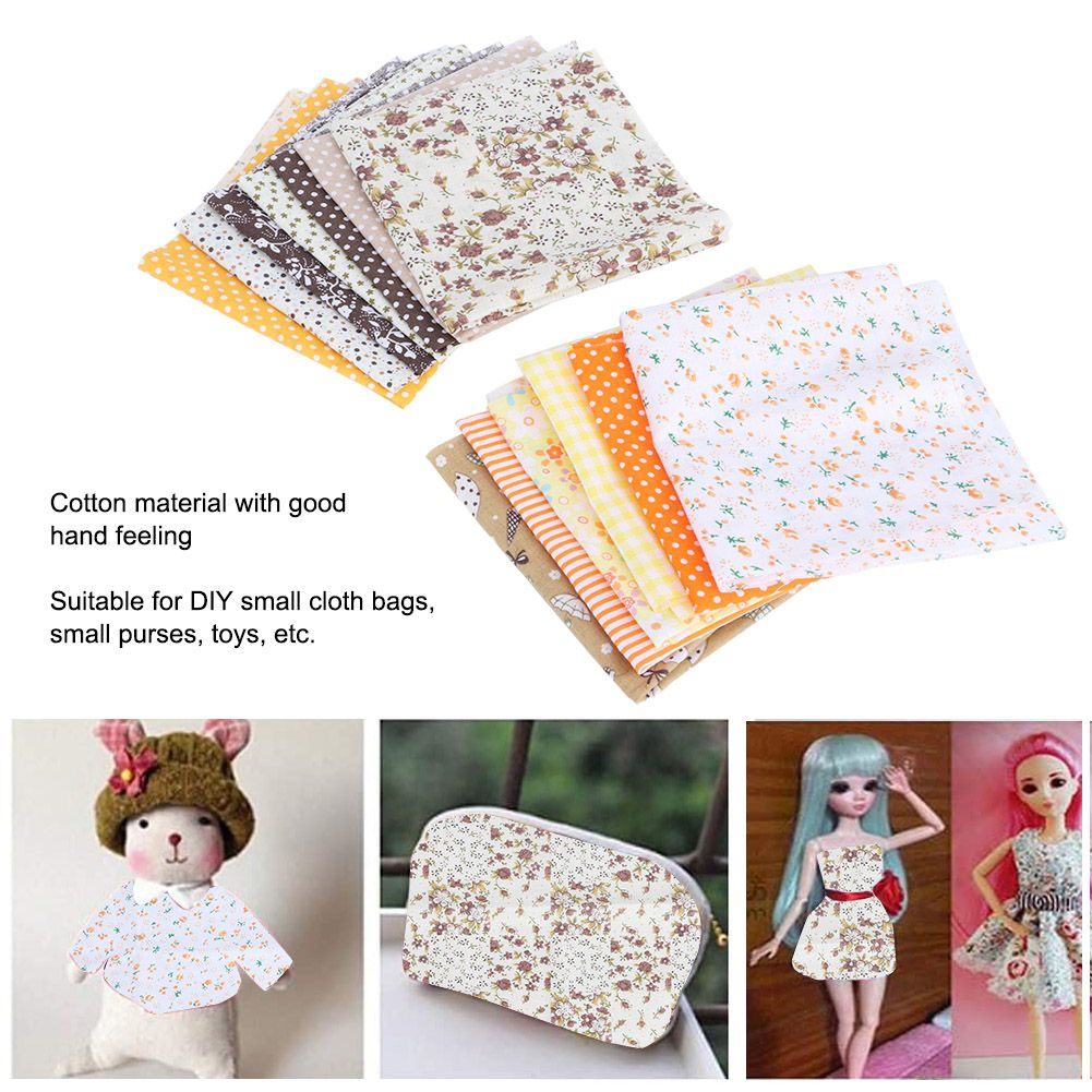 25x25cm 14Pcs Beautiful Unique Cotton Cloth Printed DIY Sewing Cotton Fabric view 7