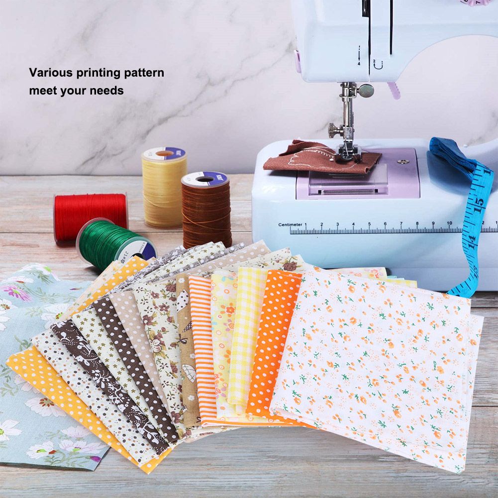 25x25cm 14Pcs Beautiful Unique Cotton Cloth Printed DIY Sewing Cotton Fabric view 8