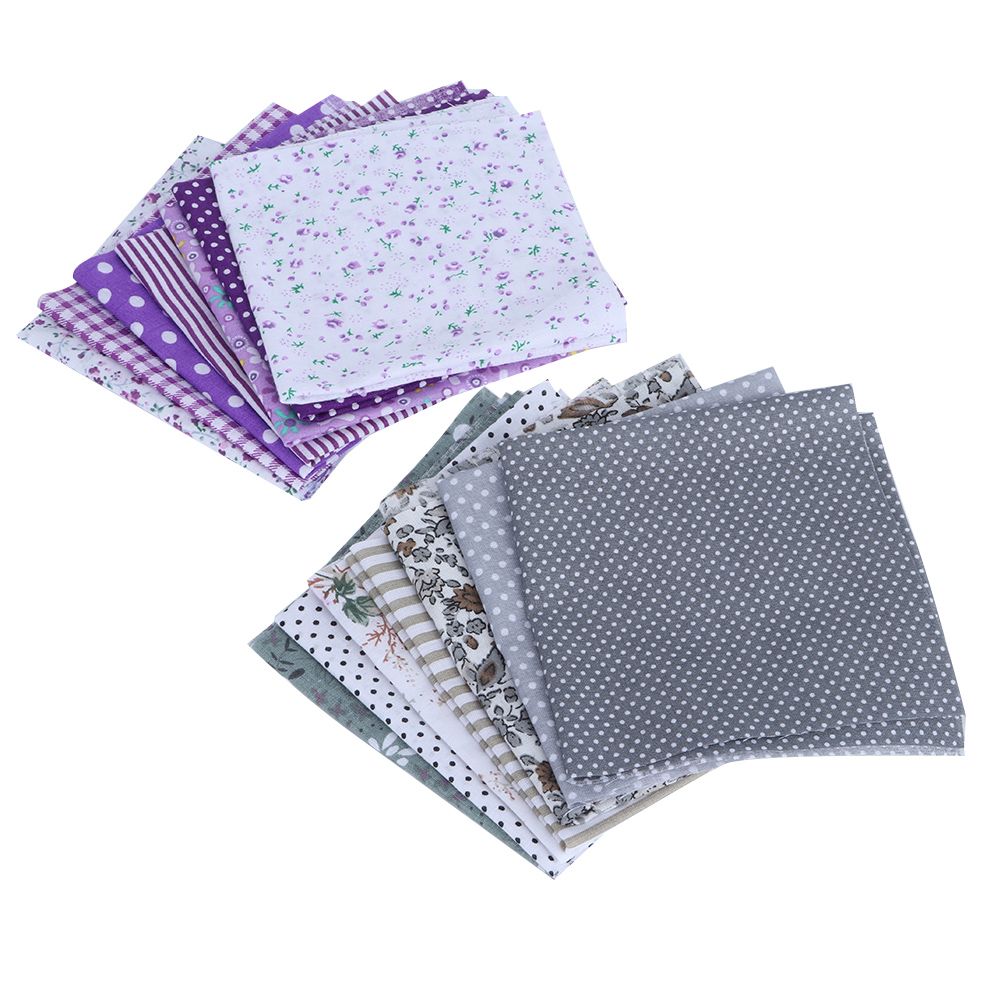 25x25cm 14Pcs Various Beautiful Printed Pattern Cotton Cloth Sewing Fabric DIY