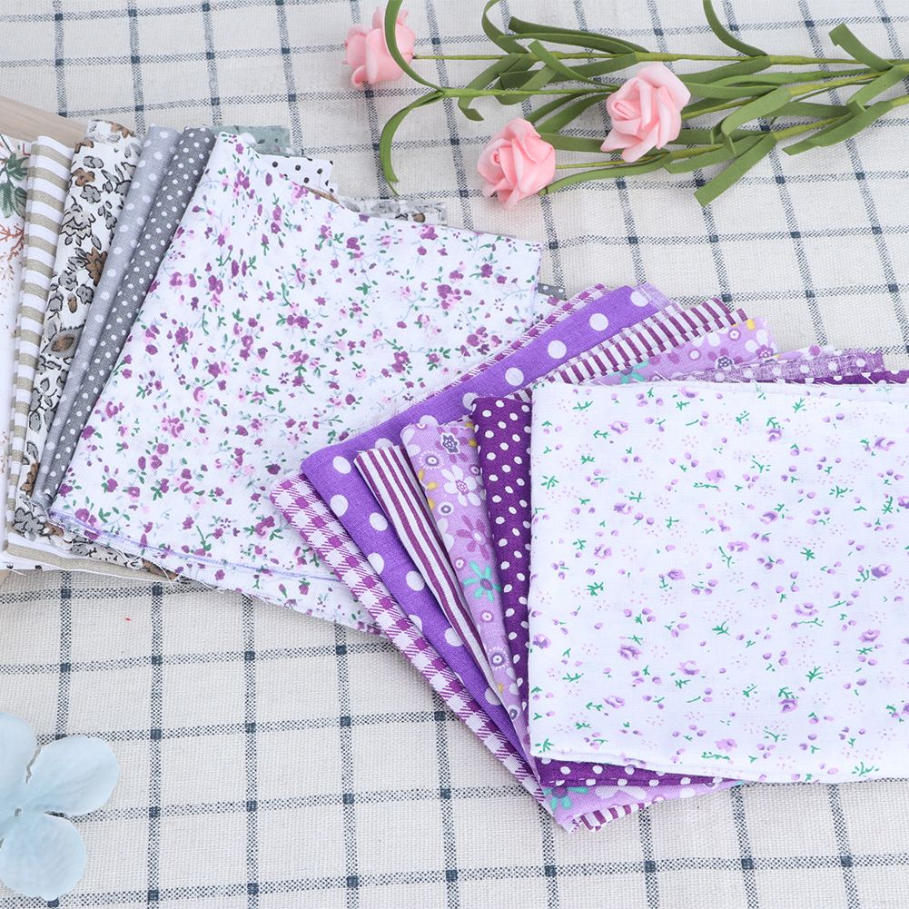 25x25cm 14Pcs Various Beautiful Printed Pattern Cotton Cloth Sewing Fabric DIY view 5