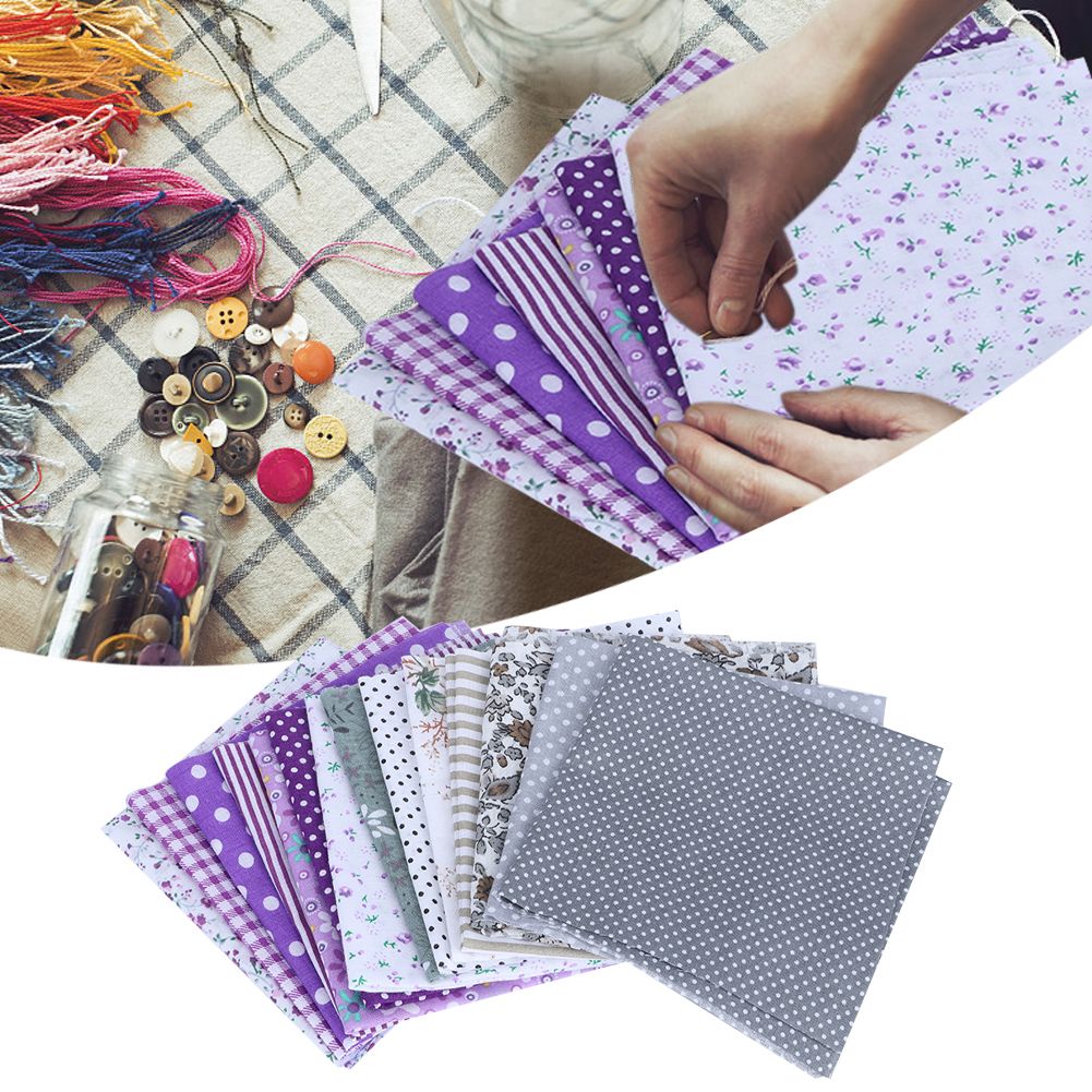 25x25cm 14Pcs Various Beautiful Printed Pattern Cotton Cloth Sewing Fabric DIY view 6