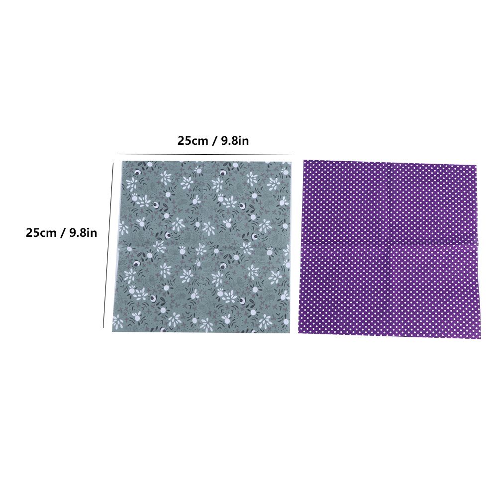 25x25cm 14Pcs Various Beautiful Printed Pattern Cotton Cloth Sewing Fabric DIY view 8