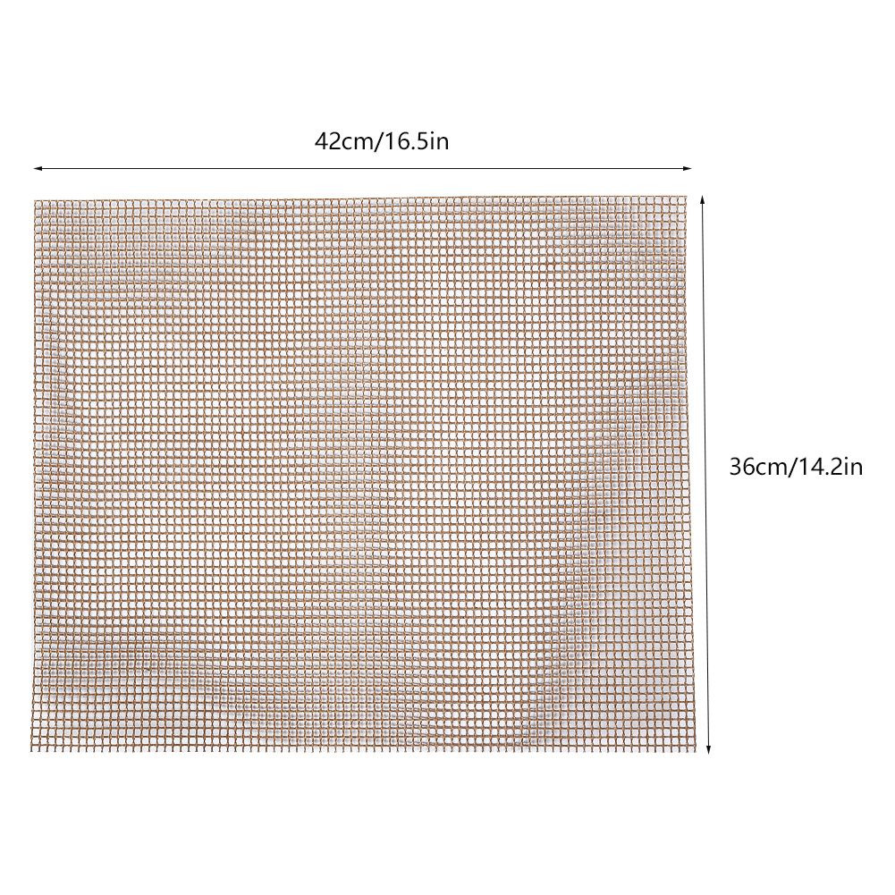 3Pcs BBQ Grill Mats Sheet Reusable BBQ Mesh Mat Non-Stick Barbecue Pad Grill view 11