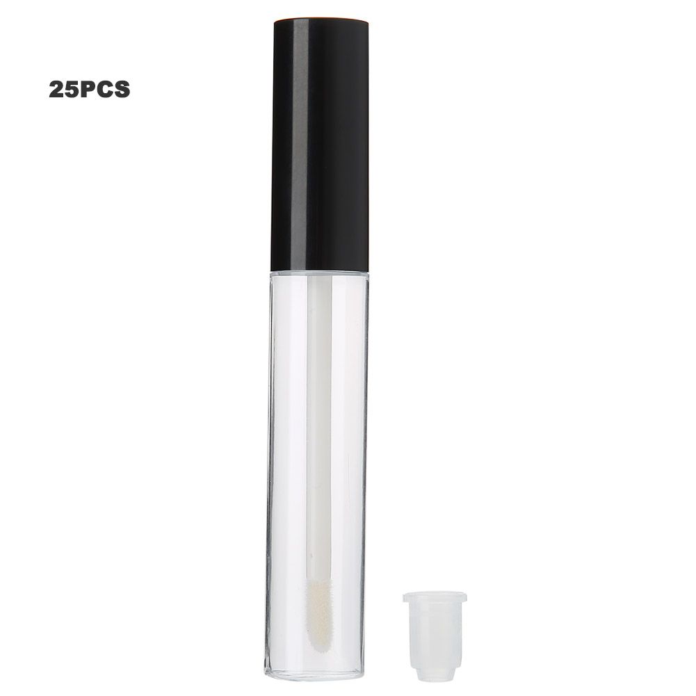 25Pcs 10ml Transparent Empty Lip Gloss Tube DIY Lip Balm Bottle Container view 2