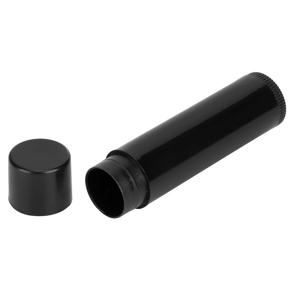 100Pcs 4.2g/5ml Mini Empty Lipstick Tube DIY Black Round Lip Balm Container view 8