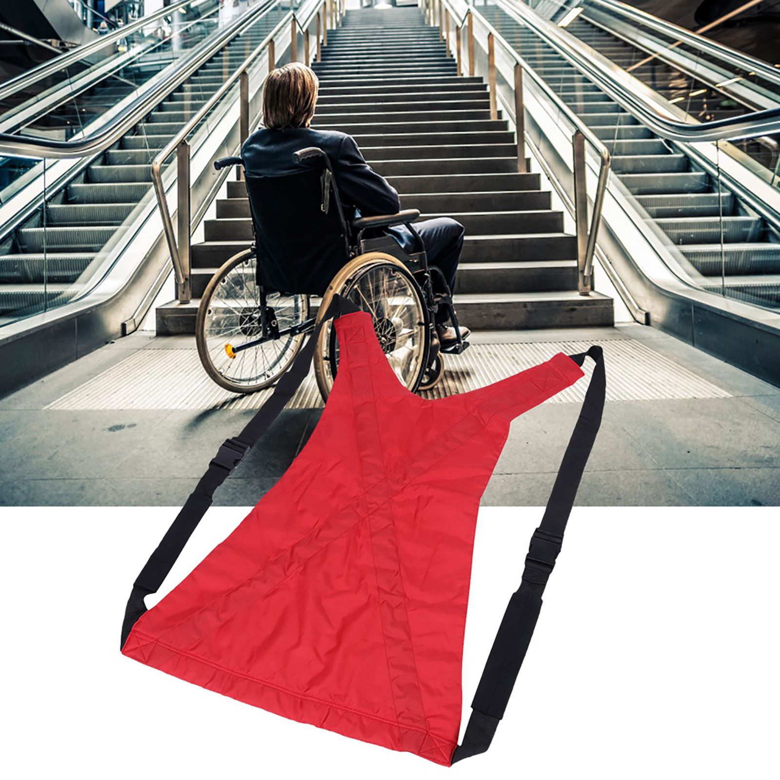 Waterproof Double Layer Transfer Strap Adult Back Strap for Elderly Patient Moving view 3