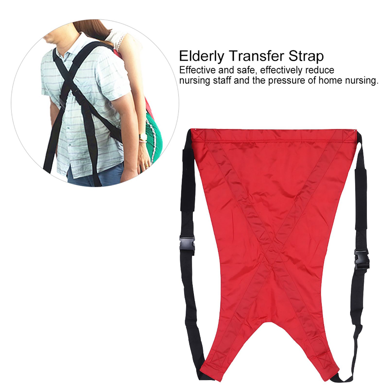 Waterproof Double Layer Transfer Strap Adult Back Strap for Elderly Patient Moving view 7
