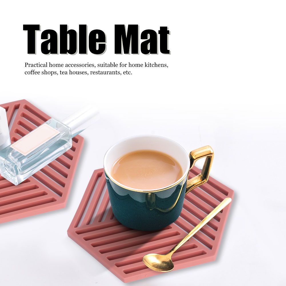 4Pcs Dining Table Heat Insulated Mat Coaster Tableware Cup Pad Placemat view 8