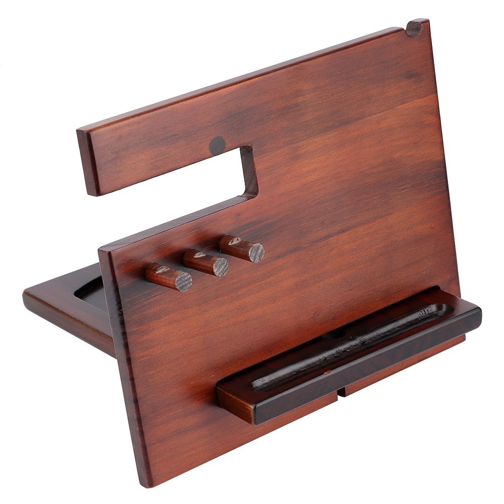 Wood Watch Glasses Jewelry Key Accessories Desktop Storage Rack Holder Home Office view 2