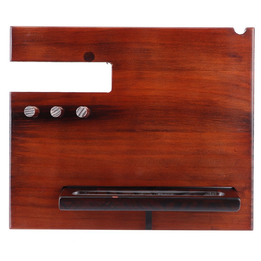 Wood Watch Glasses Jewelry Key Accessories Desktop Storage Rack Holder Home Office view 5