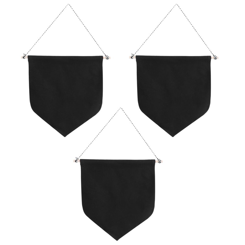 3PCS Pin Wall Display Banners Blank Hanging Organizer for Badge Brooch view 2