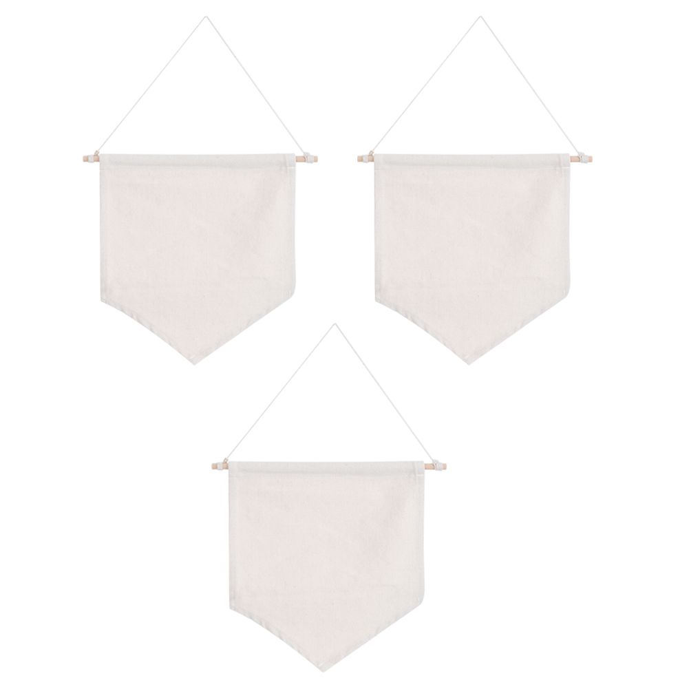 3PCS Pin Wall Display Banners Blank Hanging Organizer for Badge Brooch view 2