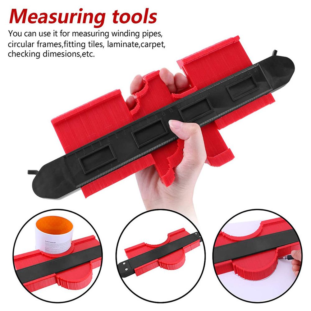 Multi Function 10in Widen Double Lock Irregular Contour Gauge Ruler view 8