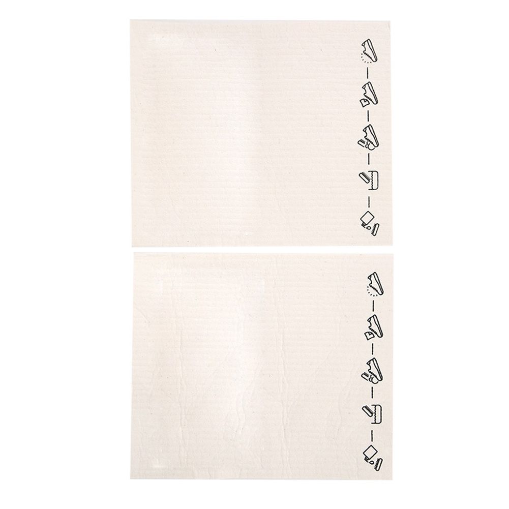 2Pcs Compact Strong Water Absorption Kitchen Dish Cloth Tableware Cleaning
